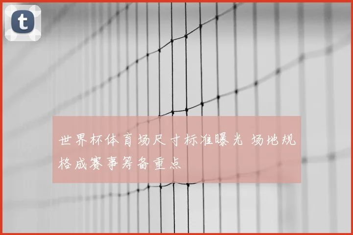 世界杯体育场尺寸标准曝光 场地规格成赛事筹备重点